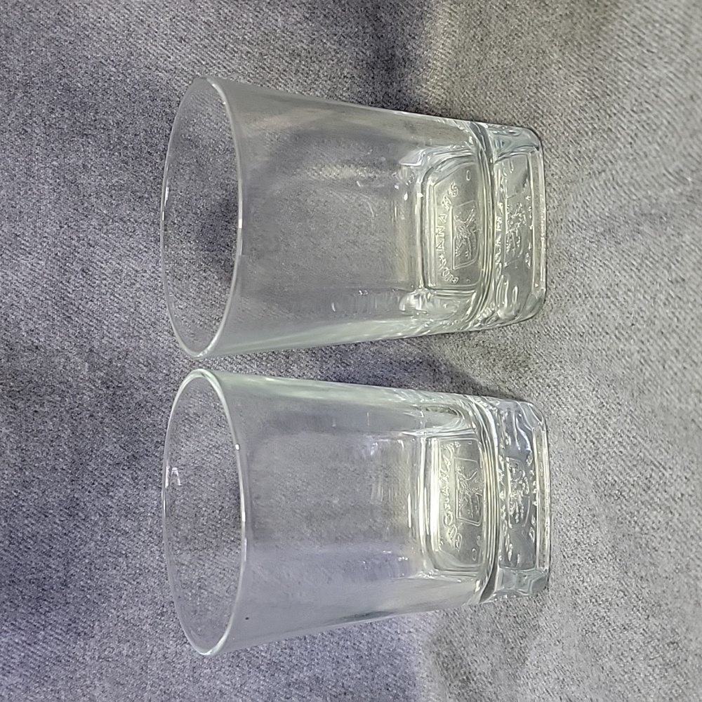 Buchanan's Deluxe Set Of Two Square Base Scotch Whiskey Glasses